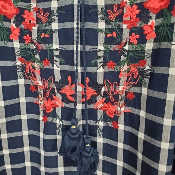 Crown & Ivy Small Oversized Shirt Blouse Top Boho - Picture 4 of 6